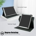 thumbnail image 3 of TECH CIRCLE Universal Case Fits 9-11 inch Tablet, 360 Degree Rotating Tablet Case, PU Leather Folio Flip Protective Cover, Black, 3 of 7
