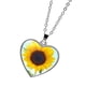 thumbnail image 2 of Nuevo collar de piedras preciosas del tiempo de girasol colgante de amor de doble cara ANGGREK Descripción de la referencia, 2 of 5