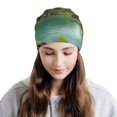 thumbnail image 2 of Naloa Lake Forest Dinosaur Soft Beanie Hat, Knit Beanie Daily Beanie in Fine Knit for Women Men Winter Travel, Outdoor, 2 of 7