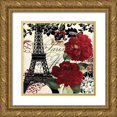 thumbnail image 1 of Sophie 6 26x26 Gold Ornate Wood Framed with Double Matting Museum Art Print Titled - Parisienne, 1 of 4
