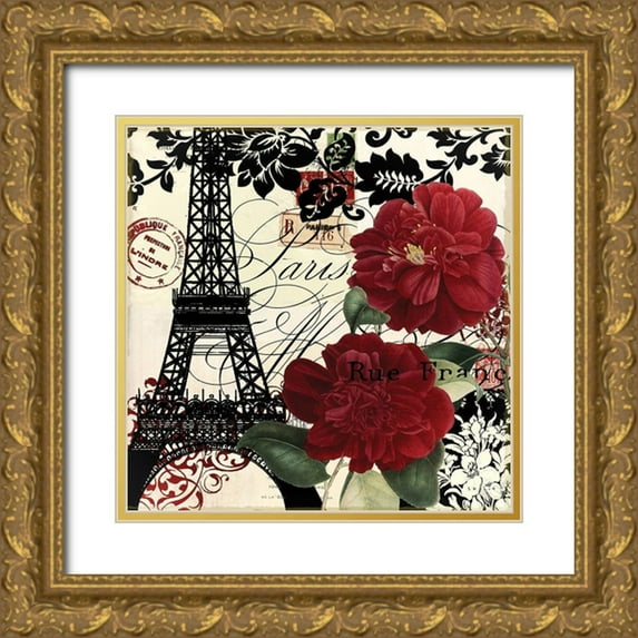 Sophie 6 26x26 Gold Ornate Wood Framed with Double Matting Museum Art Print Titled - Parisienne