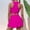 Hot Pink, variant on Active Girls Outfits and Sets for Playwear Comfortable Summer Toddler Clothing Vest and Skort Casual Sports Apparel for Children Ages Four to with Elastic Waistband