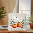 thumbnail image 3 of Autumn-Themed Canvas Tote Bag with Pumpkin and Design - Reusable Multifunctional Shopping Bag for Parties Travel and Everyday Use, 3 of 6