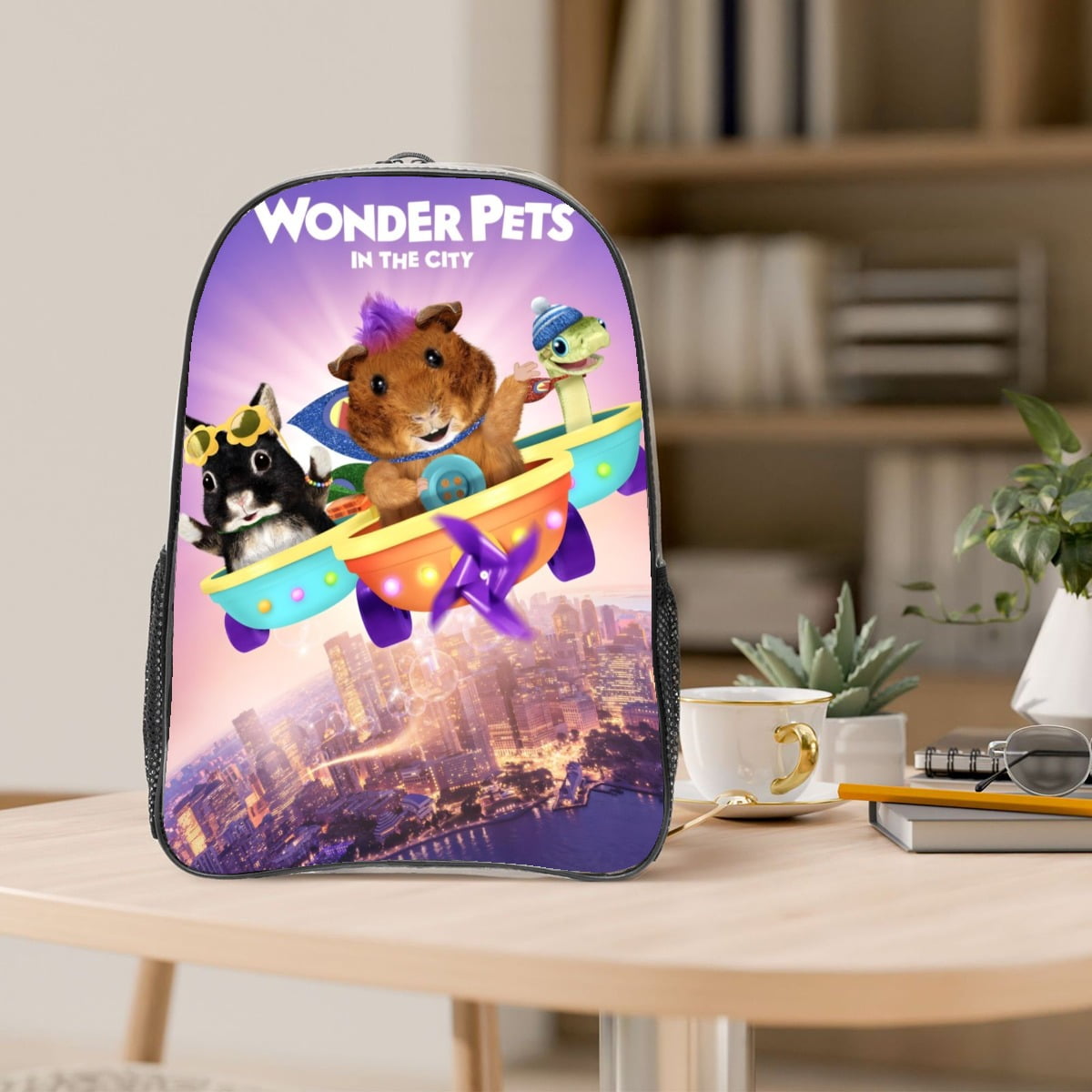 The Wonder Pets!-theme Clear Backpack Heavy Duty Transparent Bag See Through Bookbag for Work, Sport, College, Travel12.2“X16.9"(31X43cm)
