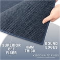 thumbnail image 6 of 4'x8' Soft Indoor/Outdoor Hobnail Style Area Rugs. Lightweight and Flexible for Easy Cleaning and Transport (Color: Ocean Blue), 6 of 8