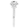 thumbnail image 3 of Pompeii 1 1/2Ct Moissanite & Diamond pave Engagement Ring White Yellow Rose Gold, 3 of 4