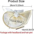 thumbnail image 3 of Tocado elegante para mujer, sombrero con plumas nupciales, accesorios para el pelo, cóctel Royal Ascot, 3 of 5