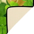 thumbnail image 3 of SKYSONIC St. Patrick's Day Clover Door mat Non Slip Floor Door Rug Soft Floor Mat for Kitchen Garden Bedroom Indoor Outdoor Entrance Home Holiday Decoration 23.6" x15.7", 3 of 7