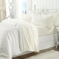 thumbnail image 6 of Great Bay Home Solid Velvet Plush Warm and Cozy Fleece Sheet Set (California King, Off White), 6 of 6