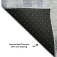 thumbnail image 5 of Addison Rugs Mayfield Premium Machine Washable Transitional Squares Denim Rectangle Rug, 9' x 12', 5 of 6