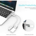 thumbnail image 4 of LENTION USB C to USB 3.0 Adapter,Type C Male to USB 3.0 Female OTG Converter Compatible 2023-2016 MacBook Pro,New iPad Pro/Mac Air/Surface,Chromebook,Phone/Tablet(C6-1P,Silver), 4 of 11