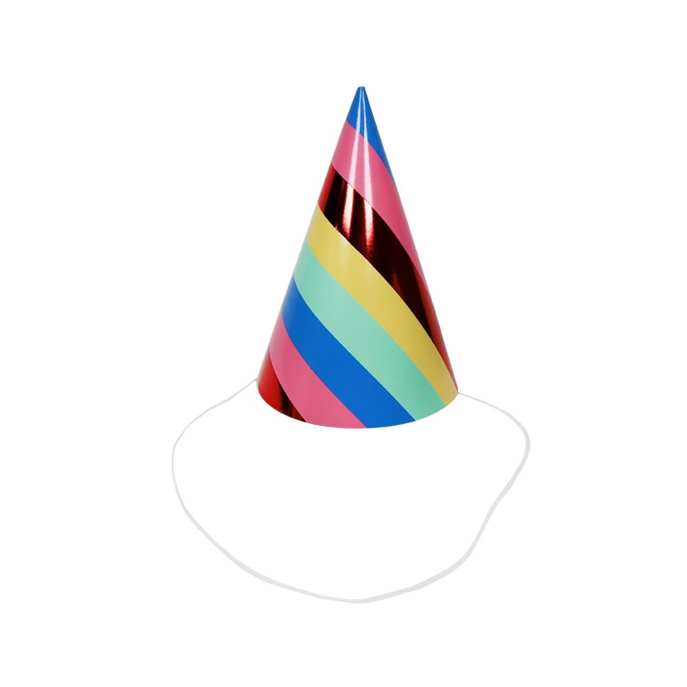 6ct Rainbow Party Hat - Spritz 