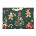 thumbnail image 7 of Yayeee Bath Rug for Bathroom Floor Non Slip Rectangle Fluffy Soft Absorbent Mat, 16"x24", Yellow Christmas Gingerbread, 7 of 7