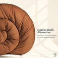 thumbnail image 2 of Dreamlab Edredón Acolchado para Toda Estación. Relleno de Microfibras Recubiertas con Gel. Lavado a Máquina.Usar como Edredón o con Funda Duvet.Hipoalergénico.(Naranja Quemado,Matrimonial 195 x 223cm), 2 of 8