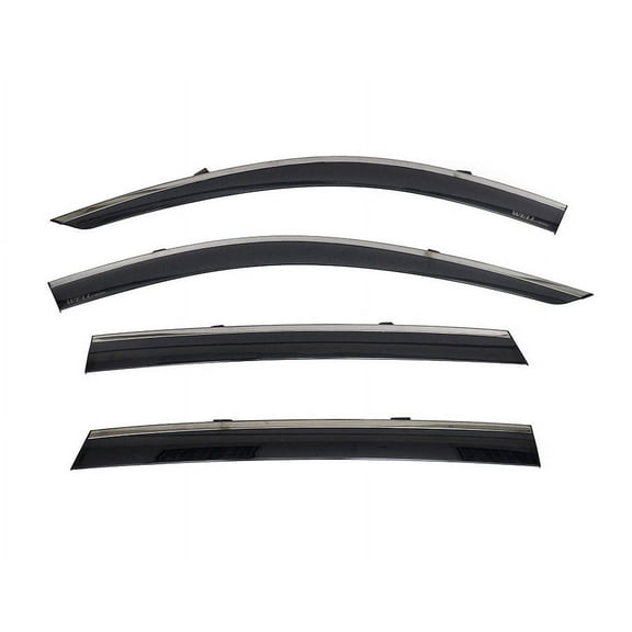Wellvisors Side Window Visors Wind Deflectors Rain Guard With Black Trim for 2022 2023 2024 Acura MDX 3-847AC019
