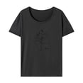 thumbnail image 2 of Camiseta de manga corta para mujer, camiseta básica para viaje, vacaciones, regalo del día de San Valentín S, 2 of 7