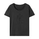 thumbnail image 2 of Camiseta de manga corta para mujer, camiseta básica para viaje, vacaciones, regalo del día de San Valentín L, 2 of 7