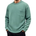 thumbnail image 2 of Kureaily Long Sleeve Knit Relaxed Fit Top For And Autumn Casual Crew Neck Thermal Shirt For Everyday Wear Lightweight Short Sleeve T-Shirt, Size Large, 2 of 4