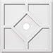 thumbnail image 3 of Ekena Millwork CMP16EY-02000 16 Po OD x 2 Po ID Carré Embry Architecture Grade PVC Contemporain Plafond Médaillon, 3 of 4