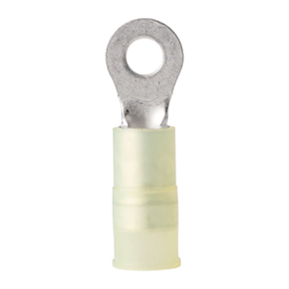 Pack of 25 Light Green and Silver Functional Ancor 12-10 #8 Nylon Ring Terminals, 3"