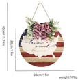 thumbnail image 2 of Independence Day Hanging Door Sign,Memorial Day Decorations,Wooden Decorations for Wall Front Porch Outdoor Farmhouse, 2 of 4