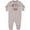 AC-Heather Grey, variant on My Uncle Graduated and I'm Super Proud Baby Fleece Romper