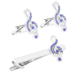 thumbnail image 1 of Set de gemelos y clip para corbata Musical Note para hombre, 1 of 2