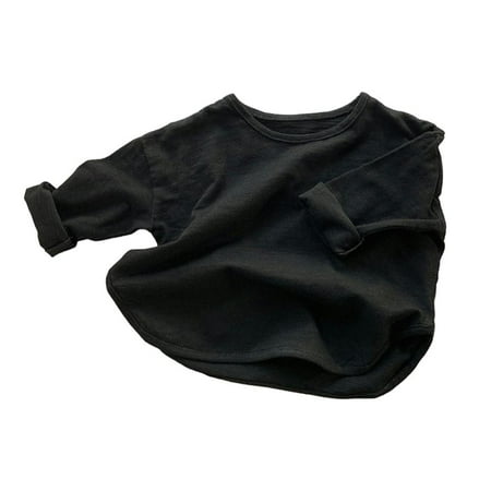 

Godderr Toddler Baby Girls Boys Cotton T-Shirt Unisex Baby Long Sleeved Undershirt Infant Spring Autumn Undershirt Top