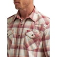 thumbnail image 2 of Wrangler® Men's Slim Fit Long Sleeve Woven Twill Shirt with Sunglasses Cleaner, Sizes S-5XL, 2 of 4