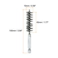 thumbnail image 2 of Uxcell 304 Stainless Steel Bore Brush Cleaning Twisted Wire Brush with Handle 1/4" Hex Shank for Tubes Ports Bearings Silver 15mm 1pcs, 2 of 6