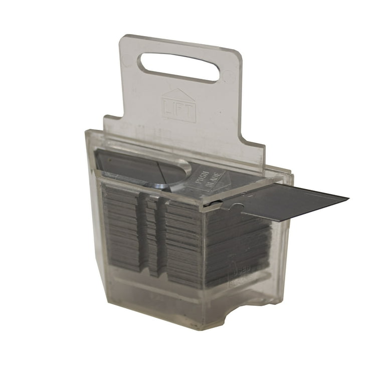 Hyper Tough 50-Pack Utility Blades Dispenser Heavy-Duty Carbon