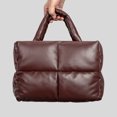 thumbnail image 1 of Bolso casual para mujer Bolso de viaje diario para mujer ligero de color sólido de gran capacidad Marrón, 1 of 8