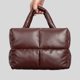 thumbnail image 5 of Bolso acolchado para mujer gran capacidad color sólido ligero bolso de viaje diario para mujer, 5 of 9