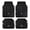 Black, variant on Bling Car Floor Mats, PVC Leather Anti-Slip Automative Floor Mats with Shining Diamond Rhinestone Crown, Sparkly Glitter Crystal Carpet, Universal Fit Automotive SUV, Sedan, Van, 4pcs for Girl Woman