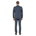 thumbnail image 3 of Men's Skinny-Fit Glen Plaid 3pc Suit Set w/ U-Neck Vest, 3 of 4