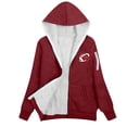 thumbnail image 4 of Aimik Plus Size Sweatshirt for Women Full Zip Fleece Hooded Sherpa Lined Winter Thermal Sweatshirt with Slit Pockets, 4 of 4