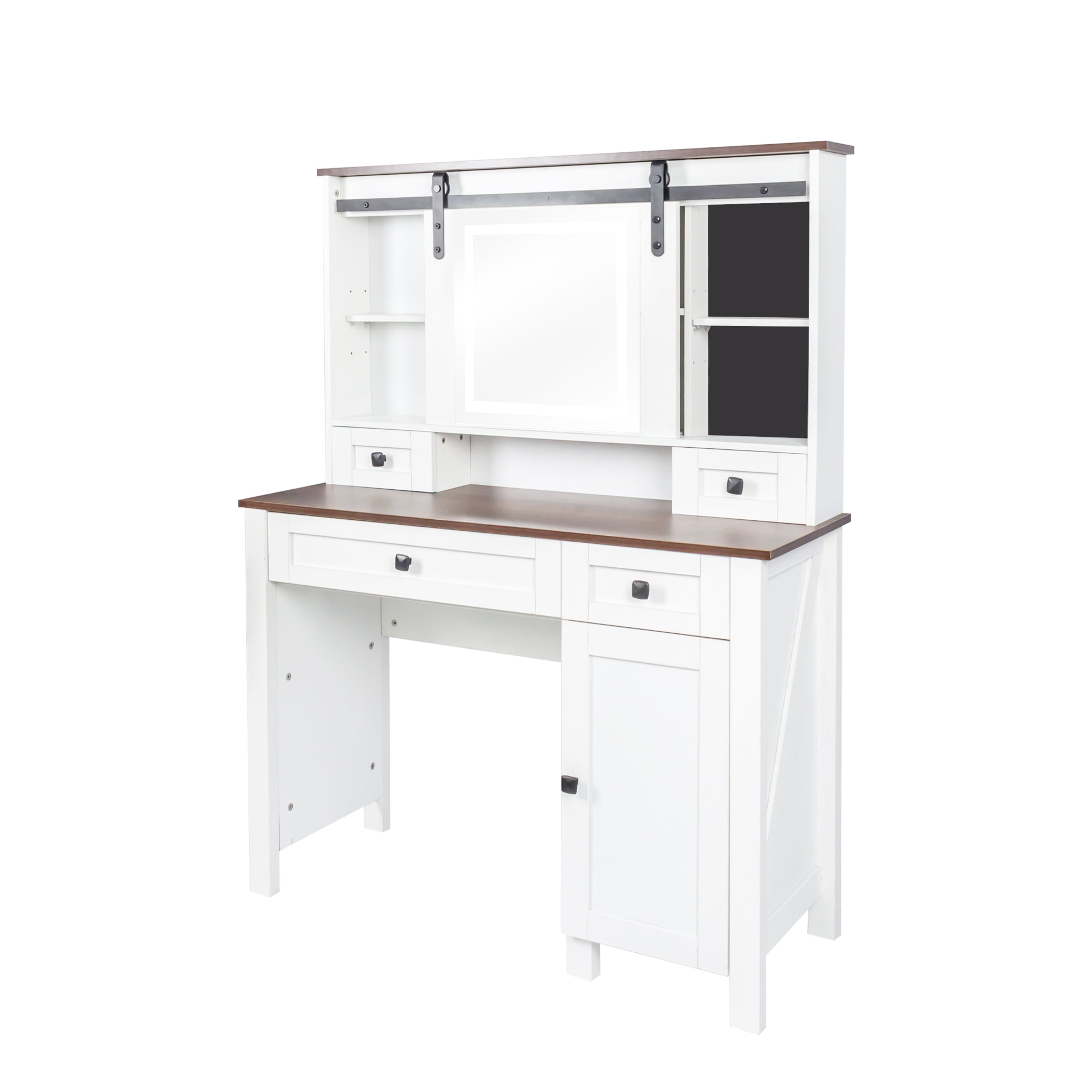 Makeup Vanity with Mirror and Lights,41.73" Wide Vanity Desk ,Vanity Table with 4 Drawers