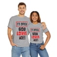 thumbnail image 7 of DJH Apparel | It's Official: God Loves Me Christian Unisex Cotton T-shirt, 7 of 7