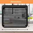 thumbnail image 2 of Air Fryer Cooking Tray for Instant Vortex Plus10 Quart Chefman 12 Quart, 2 PCS Food Grade Nonstick Replacement Rack Parts Grill Pan Crisper Plate, 2 of 7