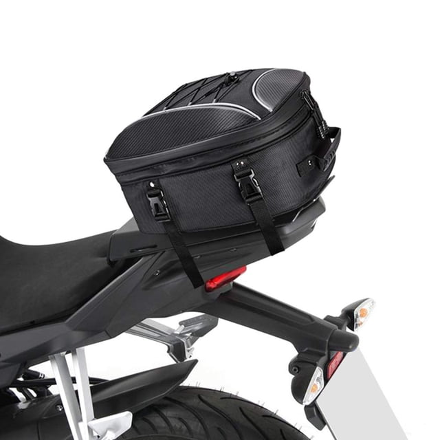 Bolsa trasera para moto KEMIMOTO impermeable 22L-34L con funda para lluvia