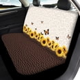 thumbnail image 4 of Uourmeti Sunflower Butterfly Print Car Seat Covers Lightweight Automobile Seat Cover Sets Anti-Slip 3 Pack Car Seat Covers Full Set Fit for Cars Trucks, 4 of 10