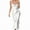 White, variant on Women'S Spaghetti Strap Midi Satin Silk Dresses Slip Cowl Neck Party Cocktail Evening Dress Gold S
