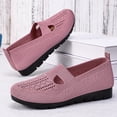 thumbnail image 3 of Dakaela Women's Slip on Walking Shoes Orthopedic Breathable Mesh Flats Shoes Arch Support Low Wedge Fashion Sneakers Pink 6, 3 of 6