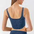 thumbnail image 4 of Sleeping Bras for Women Lightly Lined Bra Feature V-Neck Sport Bra Style W-460 Blue XXL, 4 of 4
