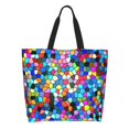 thumbnail image 1 of Easygdp Colorful Tie Dye Stained Glass 2 Bolsas Tote para Mujer, Bolsos de Hombro para Viaje, Bolsos de Mano de Gran Capacidad para Compras y Trabajo, 1 of 8