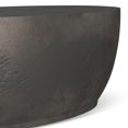 thumbnail image 5 of Simpli Home Marner 38 inch Wide Oval Contemporary Cast Aluminum Coffee Table in Graphite, Fully Assembled, 5 of 11