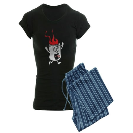

CafePress - Flaming Marshmallow Pajamas - Women s Dark Pajamas