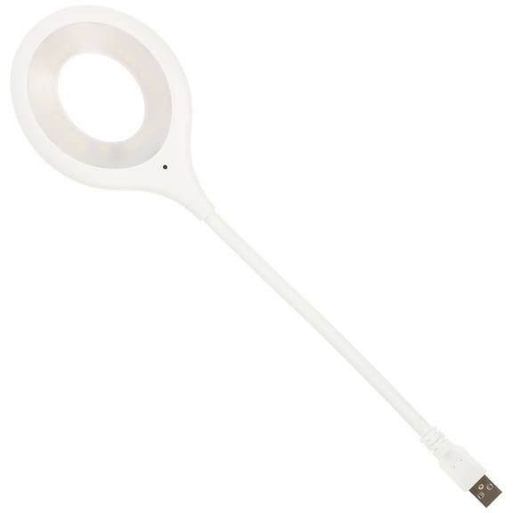 USB Reading Lamp Flexible Desktop Activated Gooseneck Light Baby White