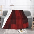thumbnail image 2 of Red Abstract Modern Mosaic Throw Blanket, Super Soft Anti-Pilling Flannel Bed Blankets, 80"x60", 2 of 8
