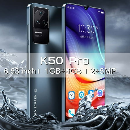 

Krqap Accessories K50 Pro 3G Android 7.1 Smartphone 6.53-Inch Hd Dual Standby Card Slot 1+8G Memory 2400Mah Battery Tools
